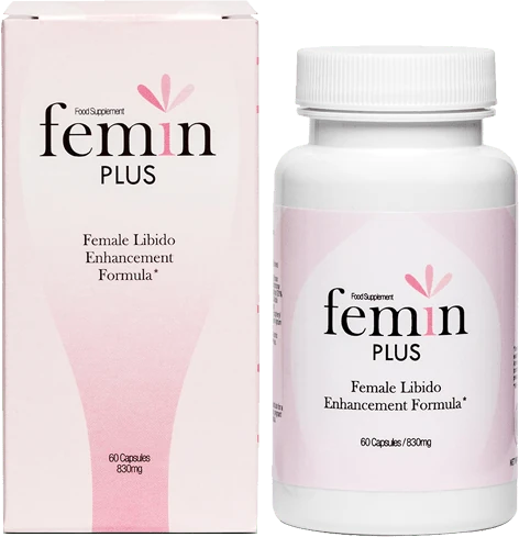 Envase de Femin Plus para potenciar el deseo femenino